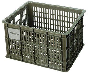 Kosz na kierownicę/bagażnik BASIL BICYCLE CRATE M, 29.5L, recycled synthetic, moss green (NEW)