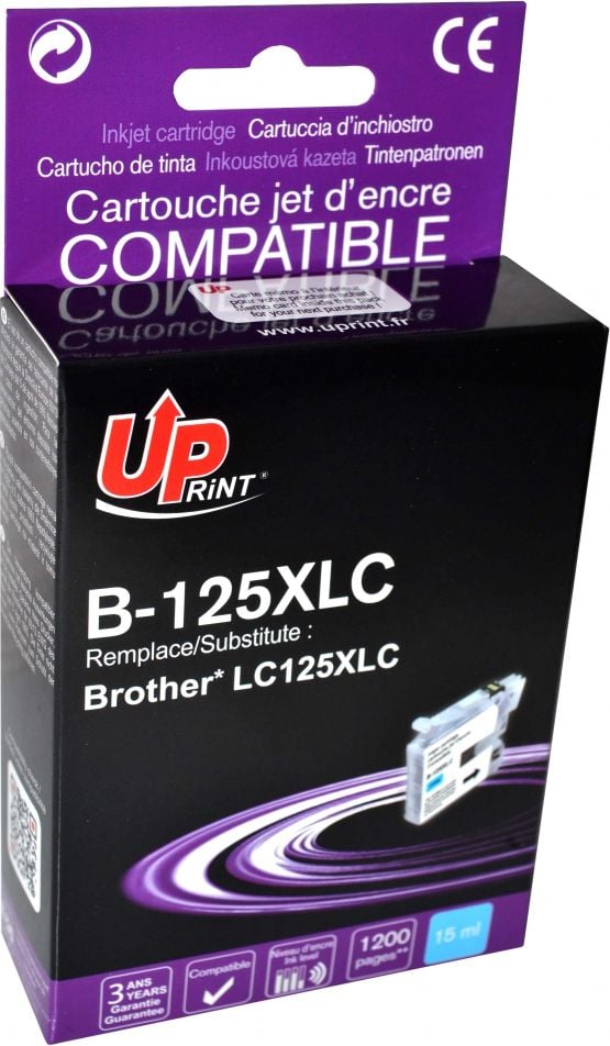 Tusz UPrint Tusz B-125XLC / LC-125XLC (Cyan)