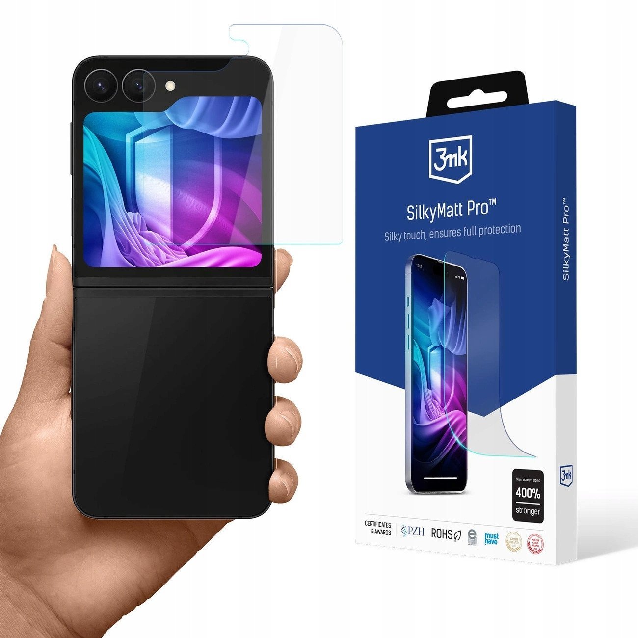 Folia matowa 3MK Silky Matt Pro do Samsung Galaxy Z Flip6 / Z Flip7 FE na ekran zewnętrzny