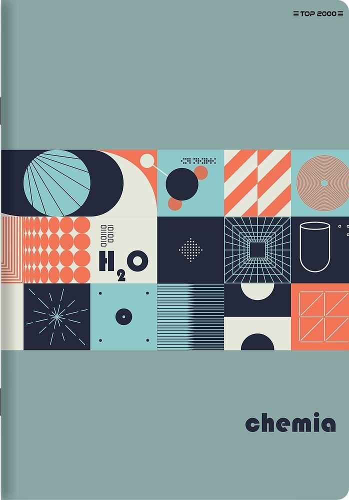 Top 2000 Zeszyt do chemii w kratkĘ a5 tematyczny z ŚciĄgĄ 60 kartek top-2000