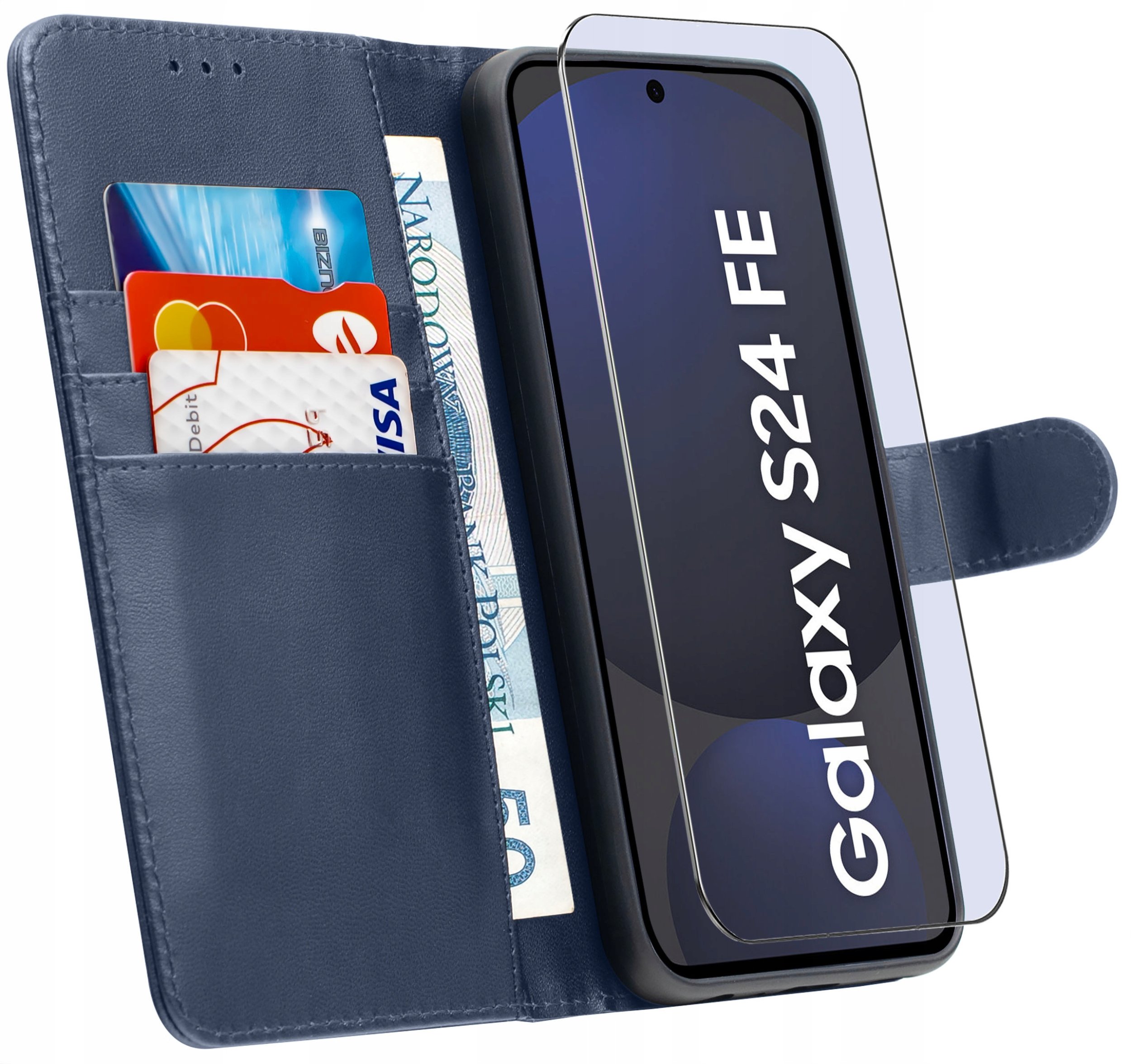 ETUI do Samsung S24 FE | SKÓRZANE PORTFEL BOOK TOKRA CASE CLASSIC + SZKŁO