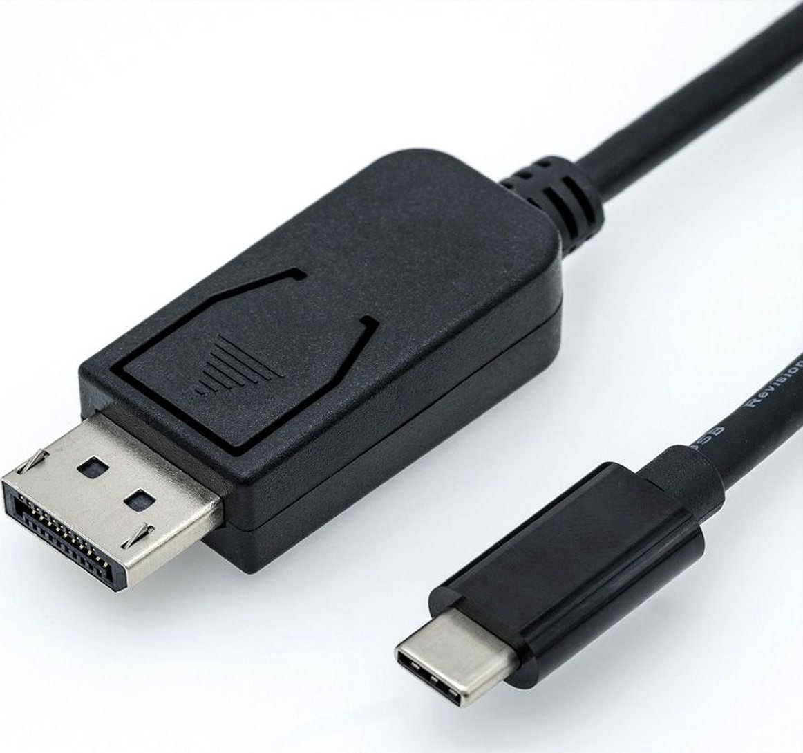 Alcasa GC-M0106 adapter kablowy 2 m USB Type-C DisplayPort Czarny