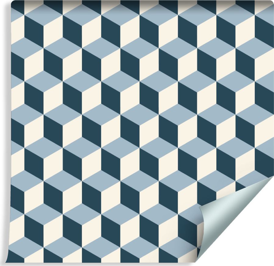 Muralo Tapeta Sześciany 3D w Stylu Retro