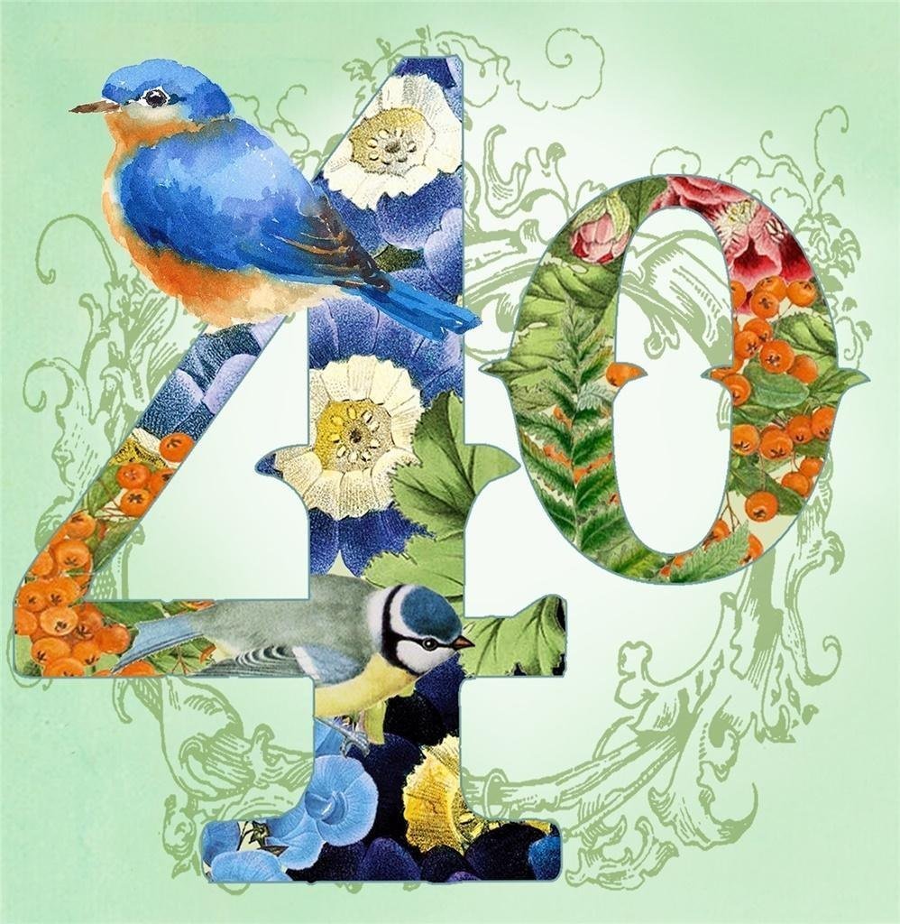 Madame Treacle Karnet kwadrat z kopertą Urodziny 40