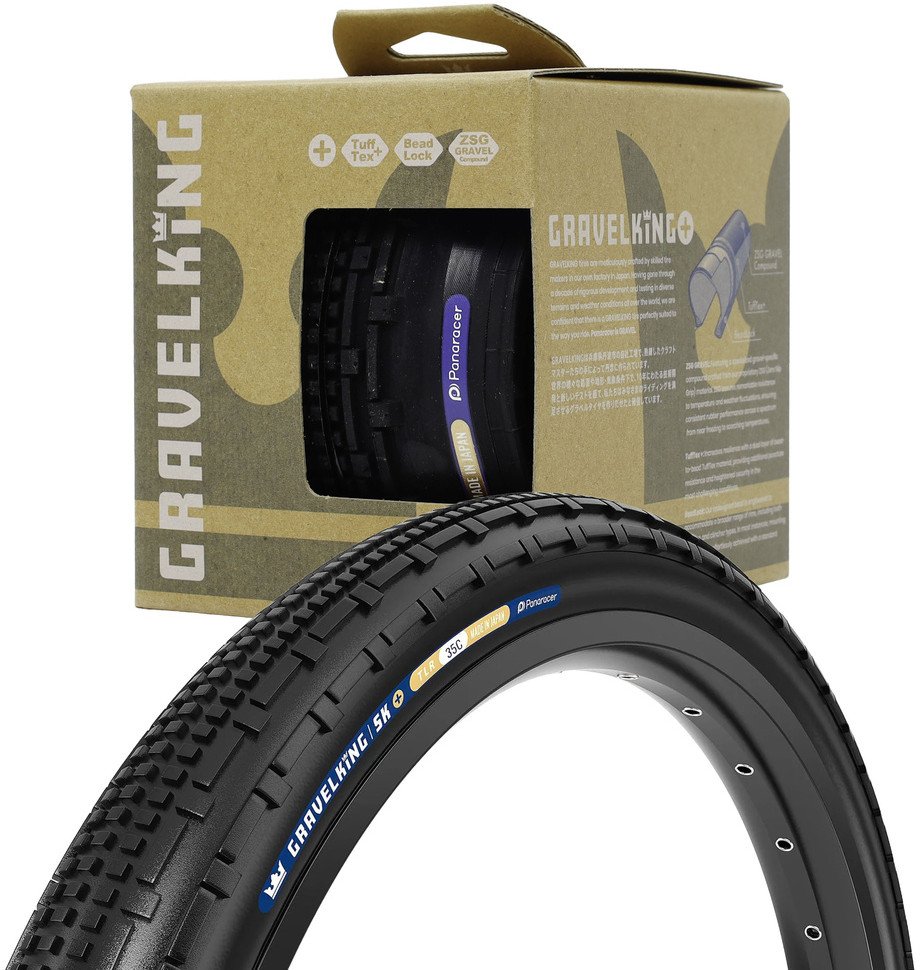 Opona Panaracer GravelKing SK+ 700x35C czarna, aramid, zwijana