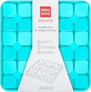 Collar WAU DOG MATA SPOWALNIAJĄCA SILIKONOWA 20,5x20,5x1,7cm NIEBIESKA