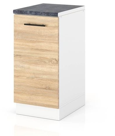 Szafka Kuchenna Stojąca Z Blatem Modułowa 40cm Spremium Dąb Sonoma