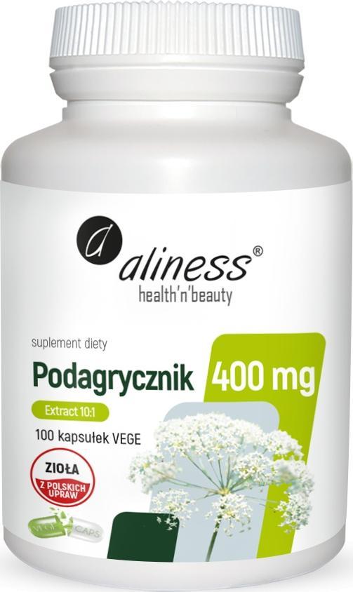 Aliness Podagrycznik ekstrakt 10:1 400mg 100 kapsułek ALINESS