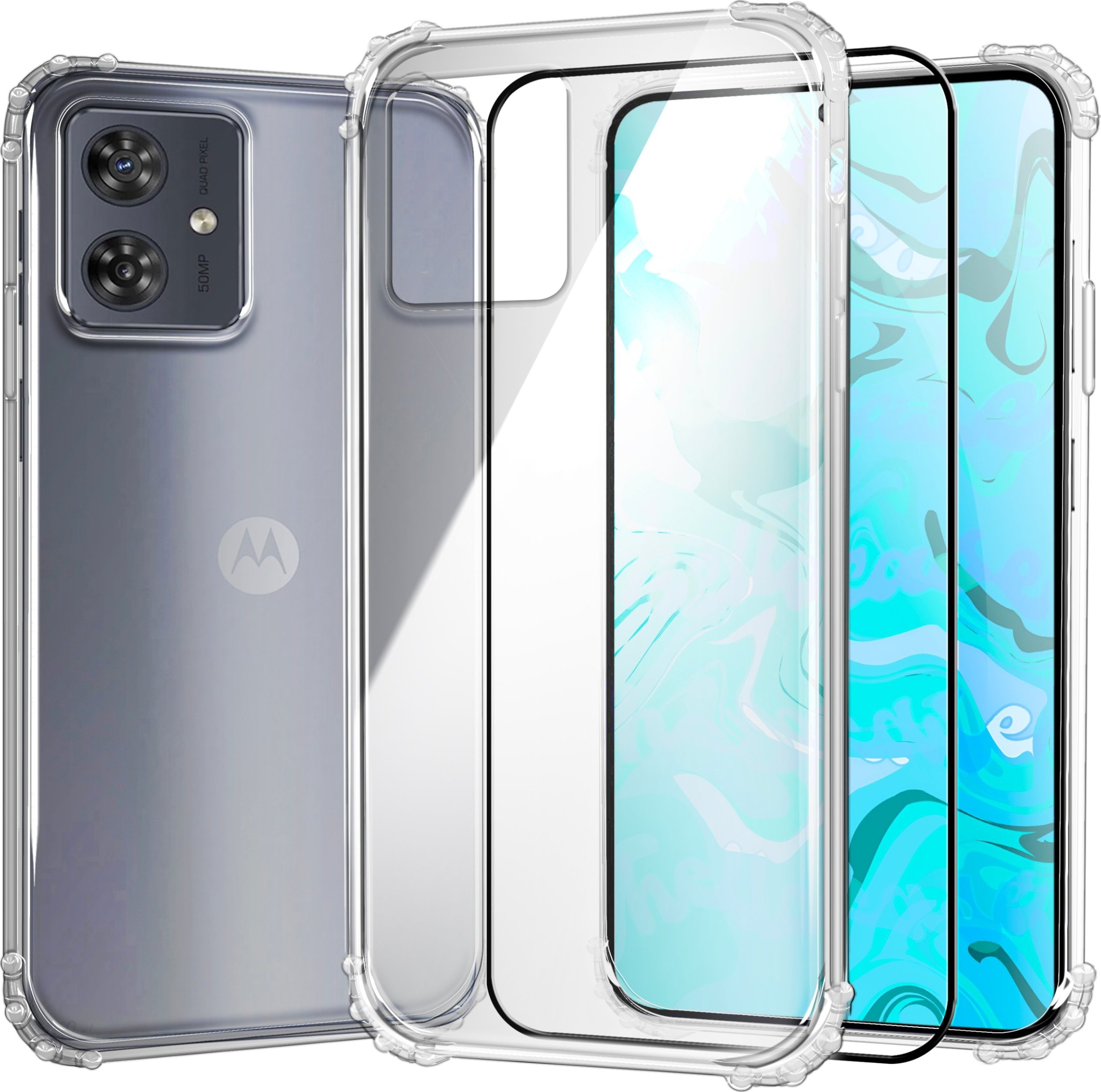 Hello Case ETUI PANCERNE DO MOTOROLA MOTO G54 5G | CASE GUMOWE ANTI SHOCK SZKŁO