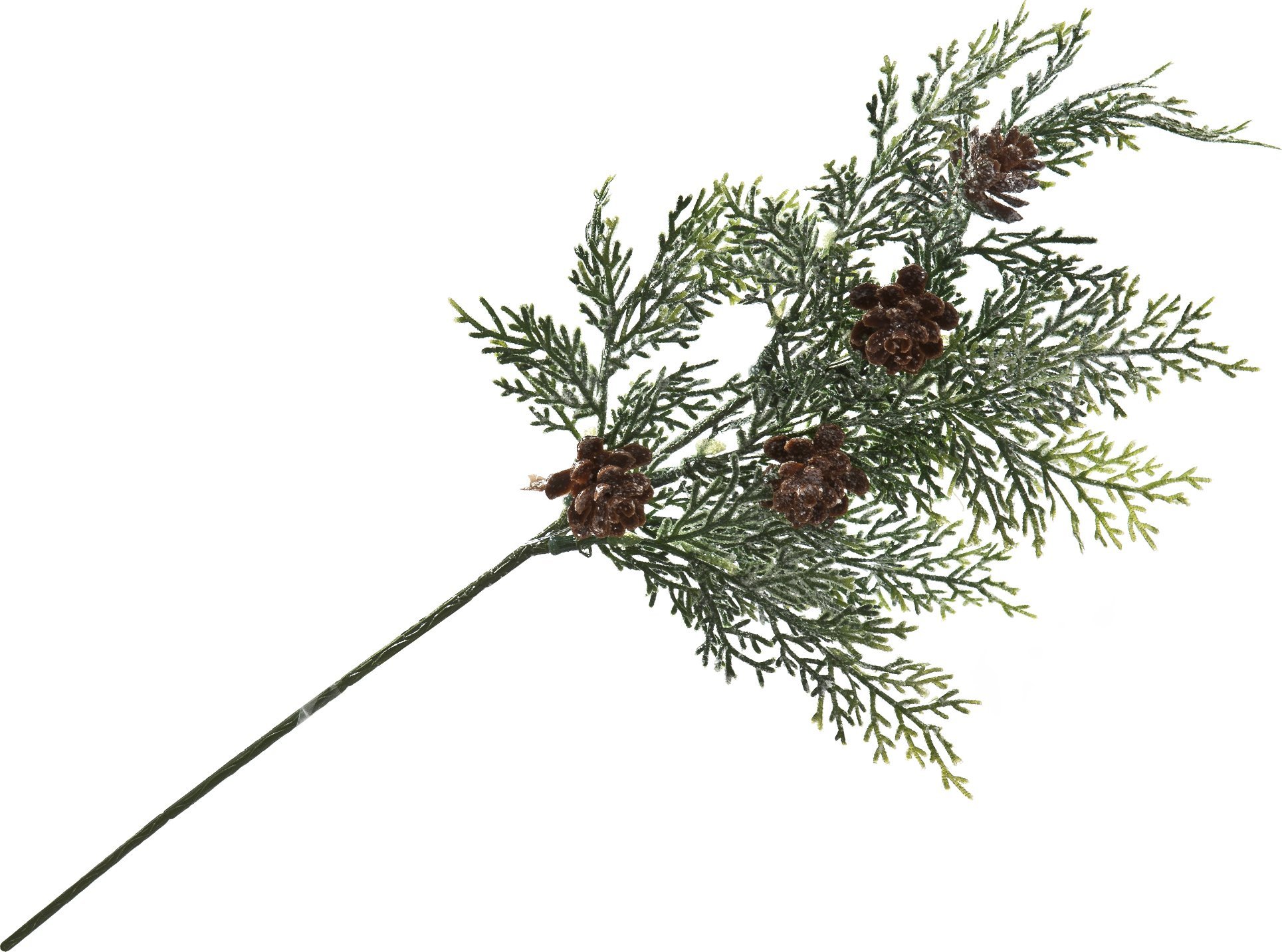 Dekoracja świąteczna Gałązka z szyszkami 46 cm