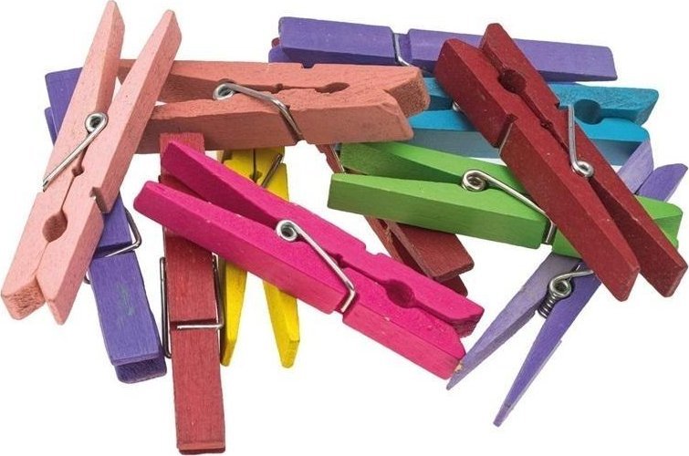 BREWIS Klamerki kolorowe 7,5cm 12szt
