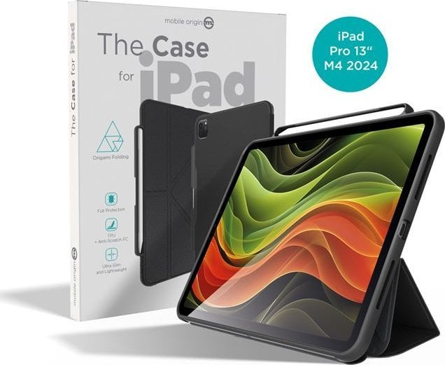 Etui na tablet Mobile Origin The Case Czarne - iPad Pro 13" M4 2024