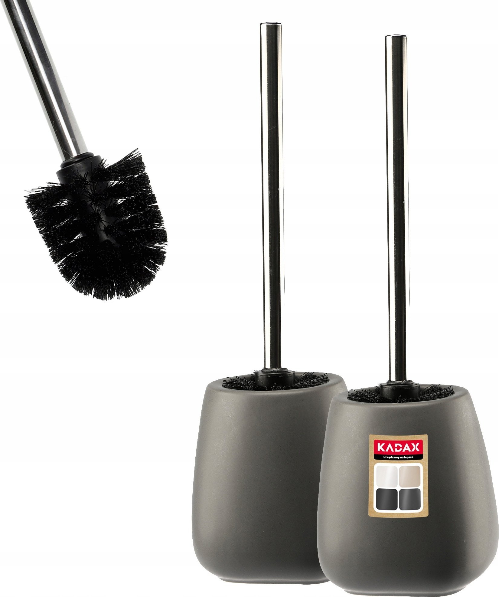 Kadax Szczotka do WC stojąca szary