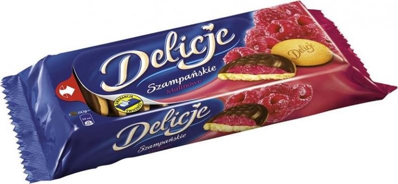 Wedel Ciastka DELICJE Szampańskie wiśnia 147g