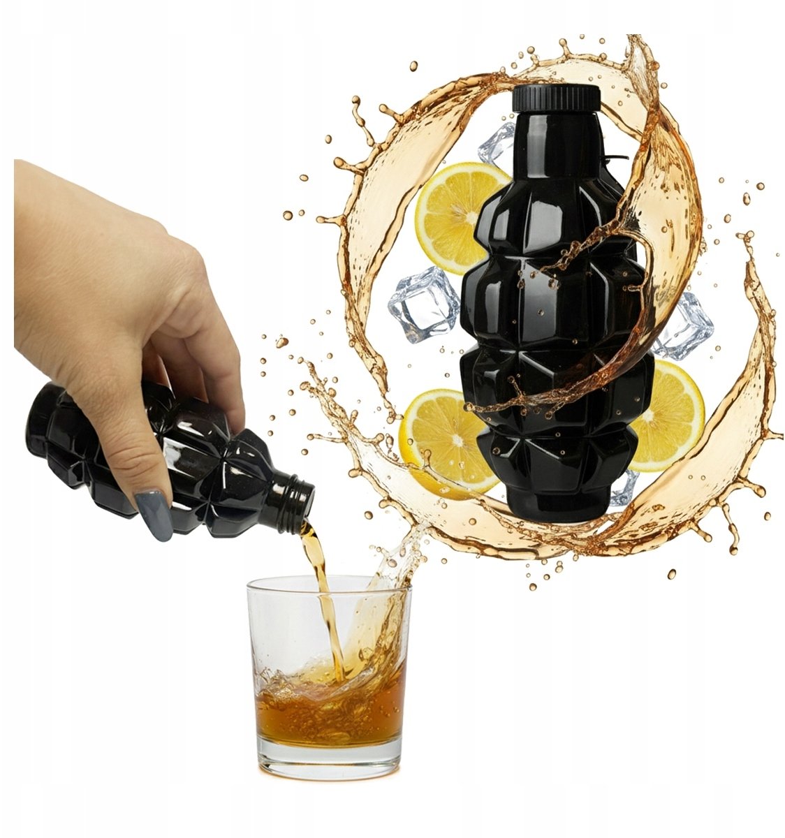 Butelka GRANAT 100ml Butelki Ceramiczne Oryginalny Prezent Na Bimberek Wino