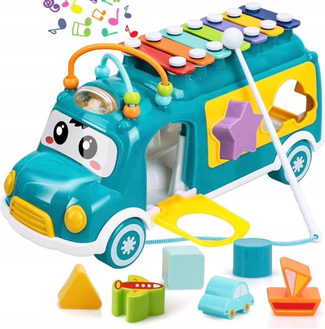 CymbaÅki sorter konik samochodzik muzyczny dla dzieci zielony