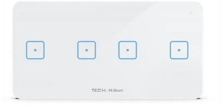 Przewodowy włącznik czteropolowy czarny WSS-22M Tech Sterowniki