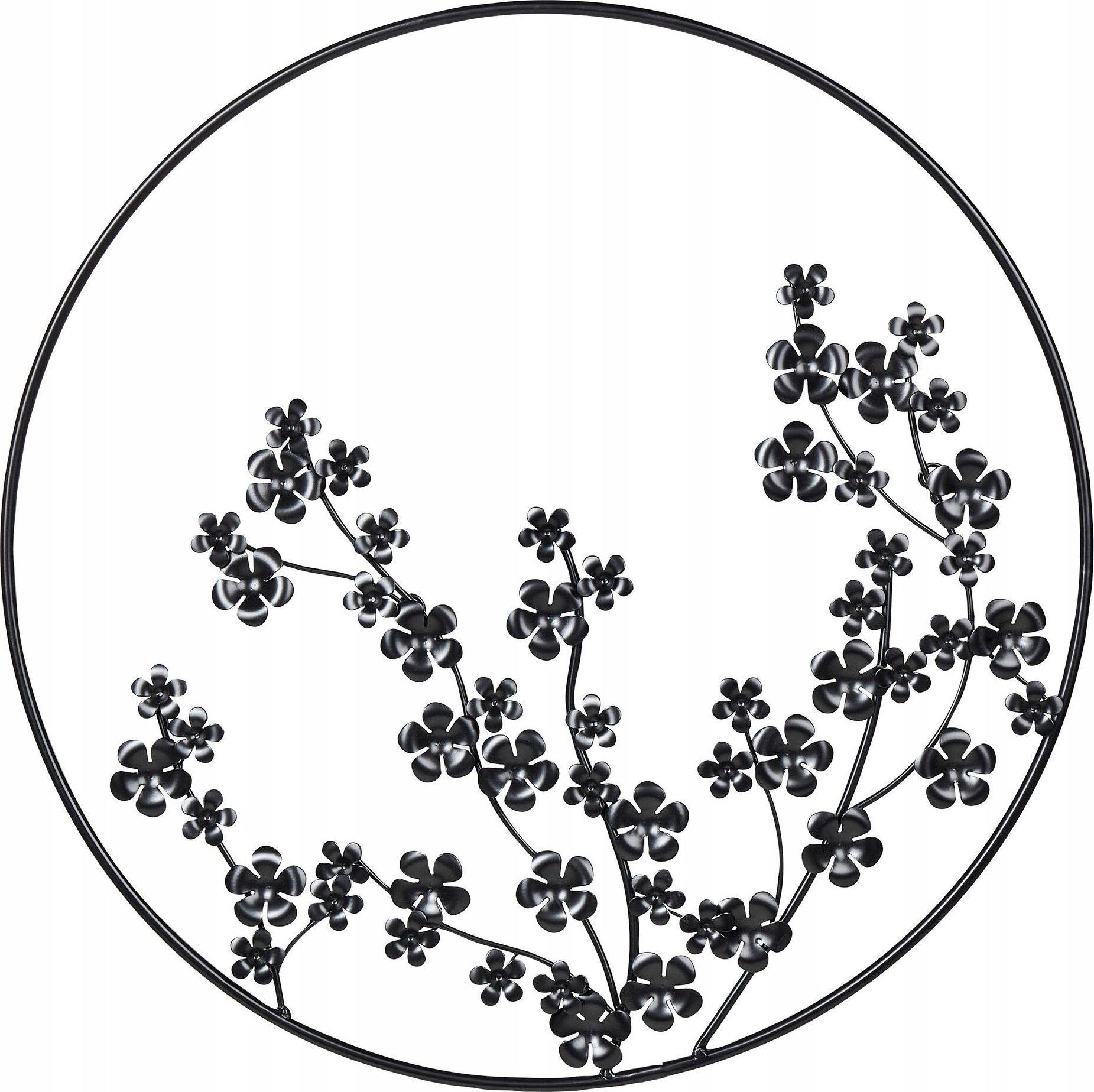 Beliani Dekoracja ścienna czarna STRONTIUM