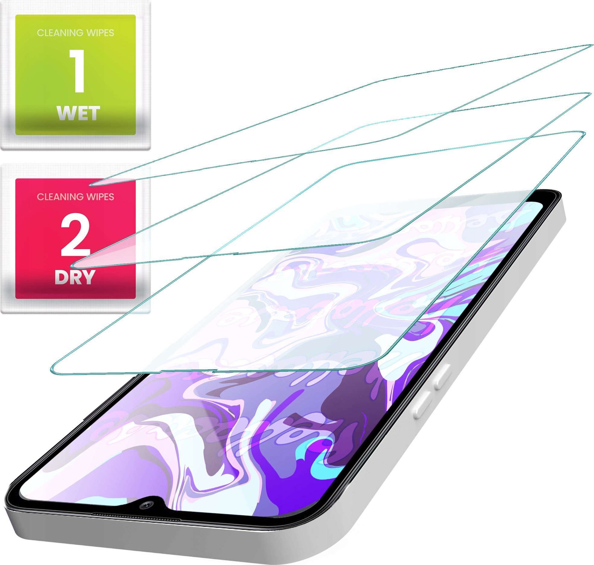 Hello Case 3-PAK Szkło Hartowane do Lg K22 (szybka 9H, płaskie 2.5D, ochronne)