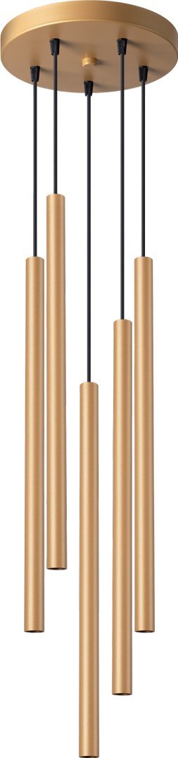 Lampa wisząca Sollux Lighting SOLLUX Lampa wisząca PASTELO 5P złota 5 x G9 SL.1174