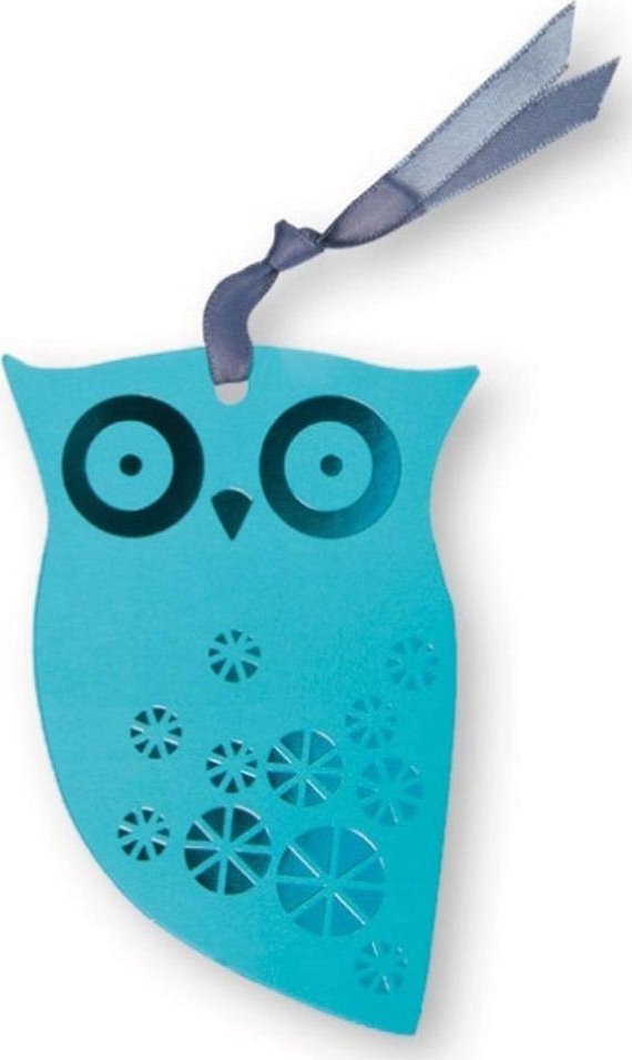 Moses Zakładka do książek ze wstążką - Sowa turkusowa