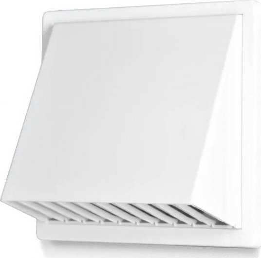 airRoxy Kratka wentylacyjna z okapem airRoxy fi 150 biały