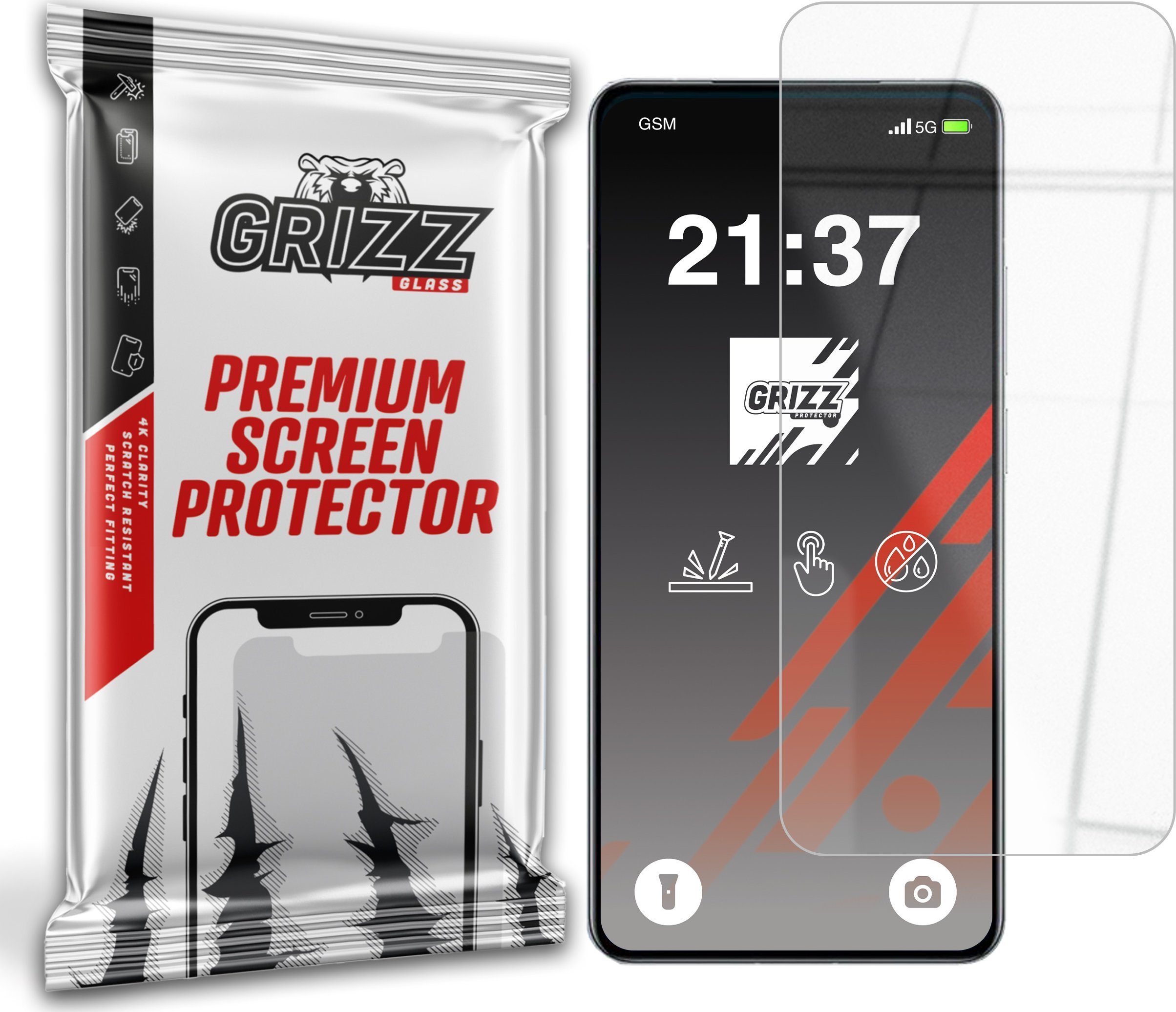 Szkło hybrydowe GrizzGlass HybridGlass do Realme GT7 Pro Racing