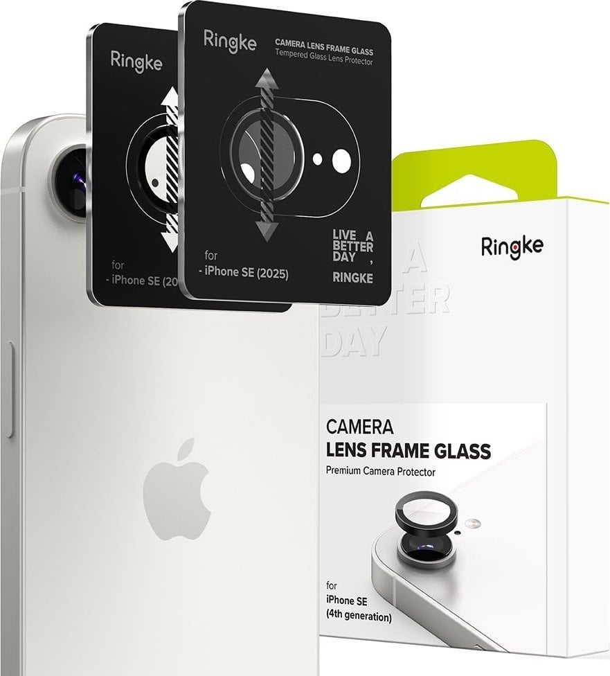 OSŁONA APARATU RINGKE CAMERA FRAME PROTECTOR 2-PACK IPHONE 16E BLACK