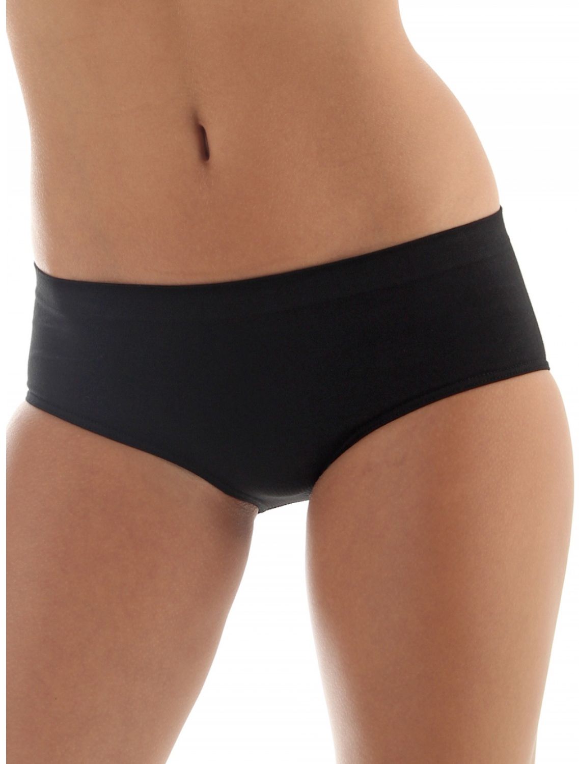 Brubeck Majtki damskie Classic Comfort Cotton czarny r. 2XL (HI00090A)