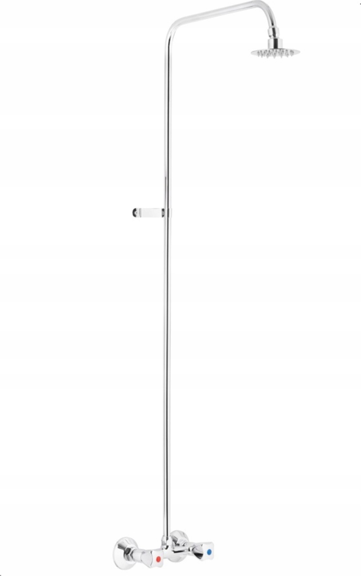 Bateria prysznicowa 306-711-00 / KFA / STANDARD / BATERIA DWU UCHWYTOWA ŚCIENNA Z NATRYSKIEM STAŁYM, CHROM /