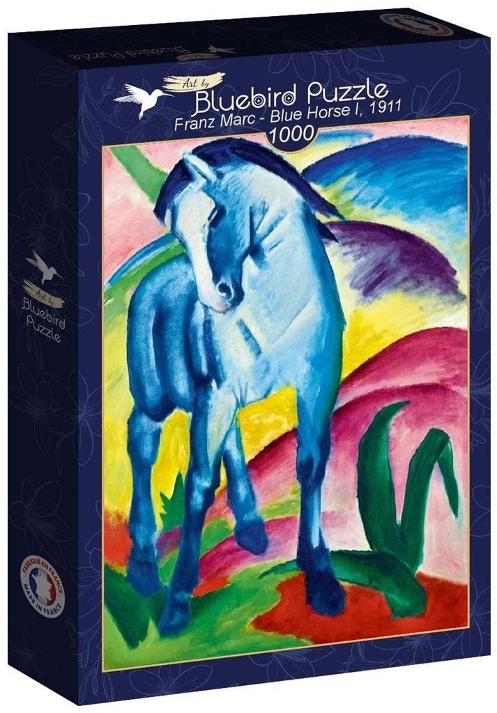 Puzzle 1000 Niebieski koń I , Franz Marc 1911