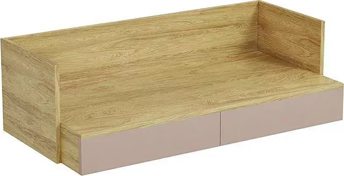 Elior Biurko modułowe hikora + róż antyczny - Horizonte 3X