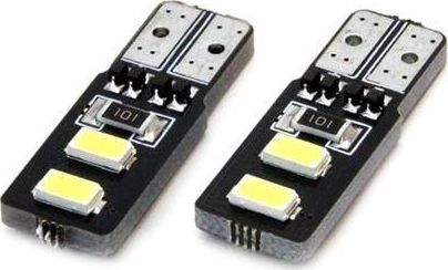 AMiO Żarówki LED CANBUS 4SMD 5730 T10 (W5W) White