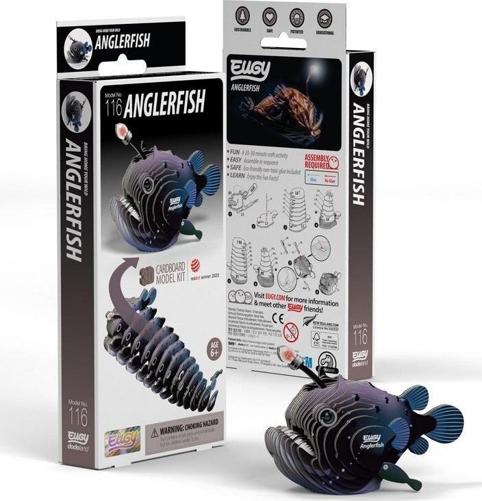 Ryba Żabnica Głębinowa Eugy. Eko Układanka 3D