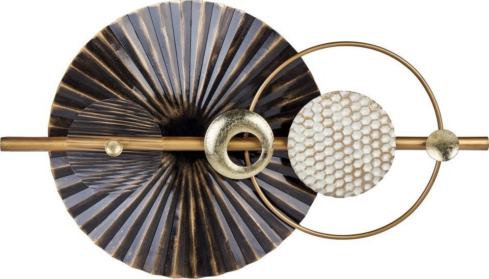 Beliani Dekoracja ścienna czarno-złota RUTHENIUM