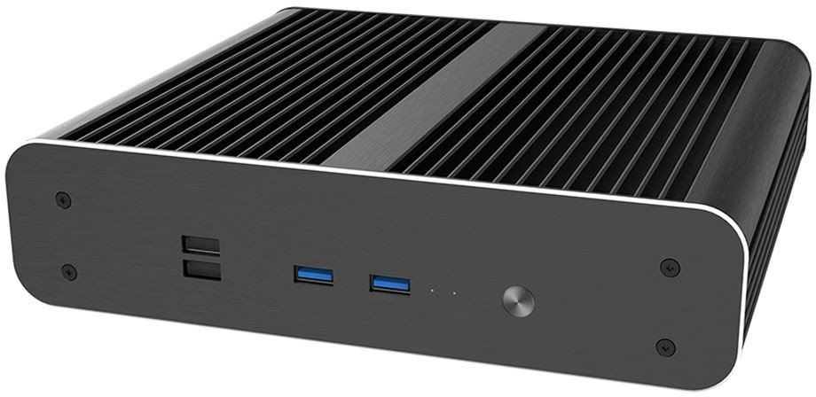 Akasa Euler CTX PC Gehuse, Fanless Mini-Case, Thin-Mini-ITX - schwarz