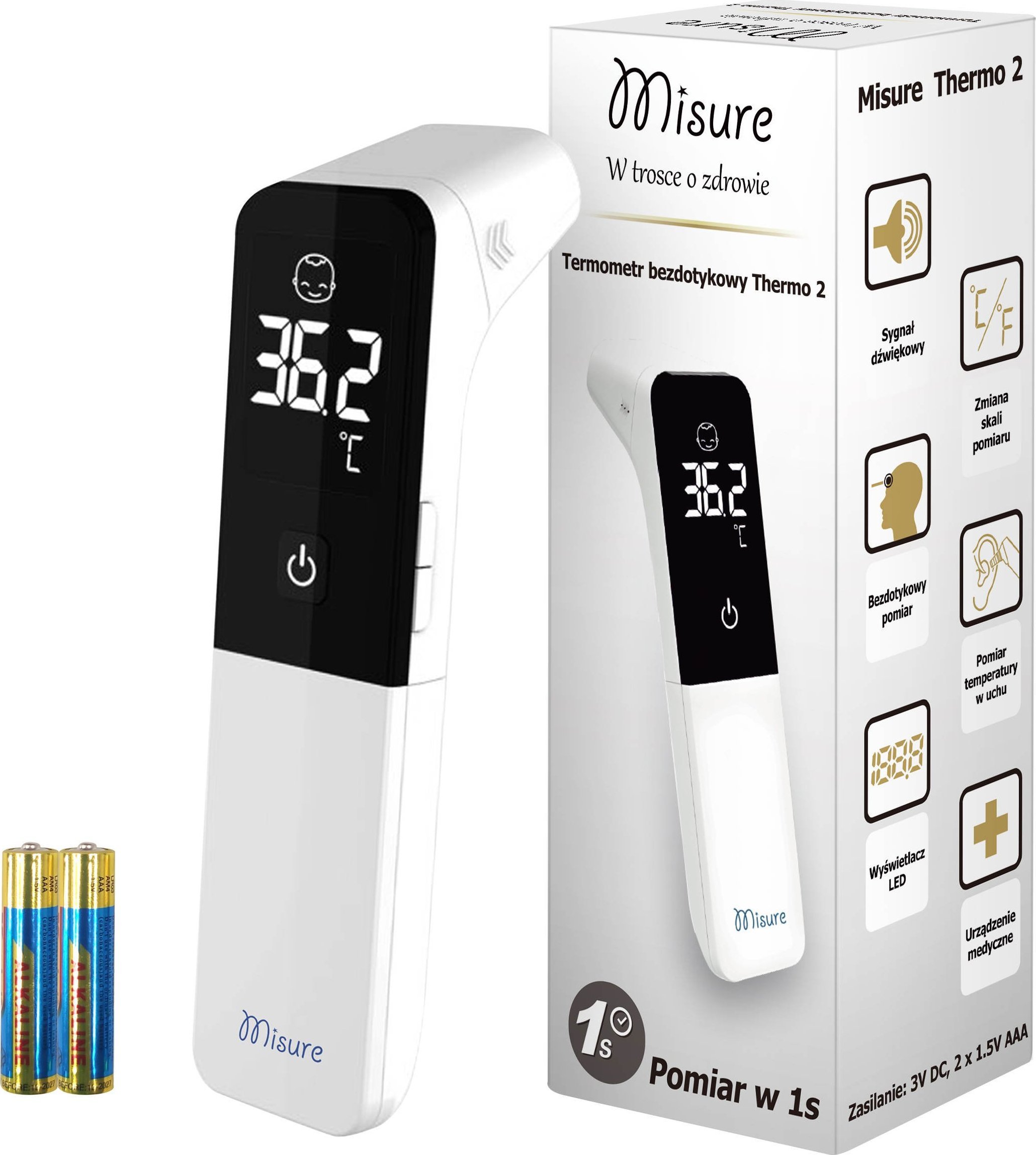 Termometr Misure Thermo 2 bezdotykowy na podczerwień