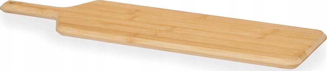 Deska do krojenia Kinvara Bambusowa deska z uchwytem na przekąski RIOS, 50 x 14 cm