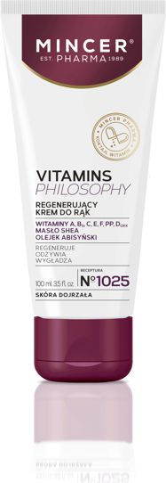 Mincer Pharma Vitamin Philosophy Krem do rąk regenerujący nr 1025 100ml