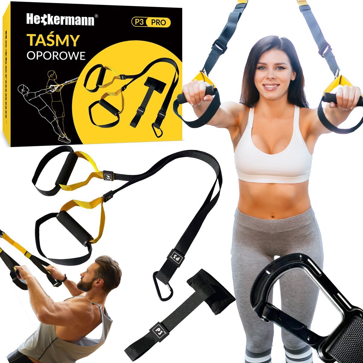 Heckermann Taśmy do ćwiczeń Heckermann P3 Pro