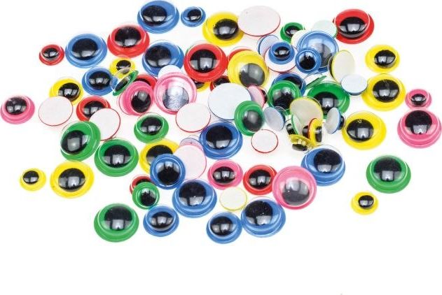 BREWIS Ruchome oczka BREWIS RO2 - 6, 8, 10mm 80szt. kolorowe Brewis