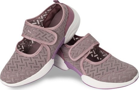 Fitness King Baleriny damskie zapinane na rzep tenisówki brudny róż 37