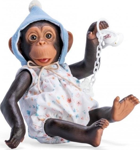 Małpka Lola w rampersie i czapce Asi 0607180