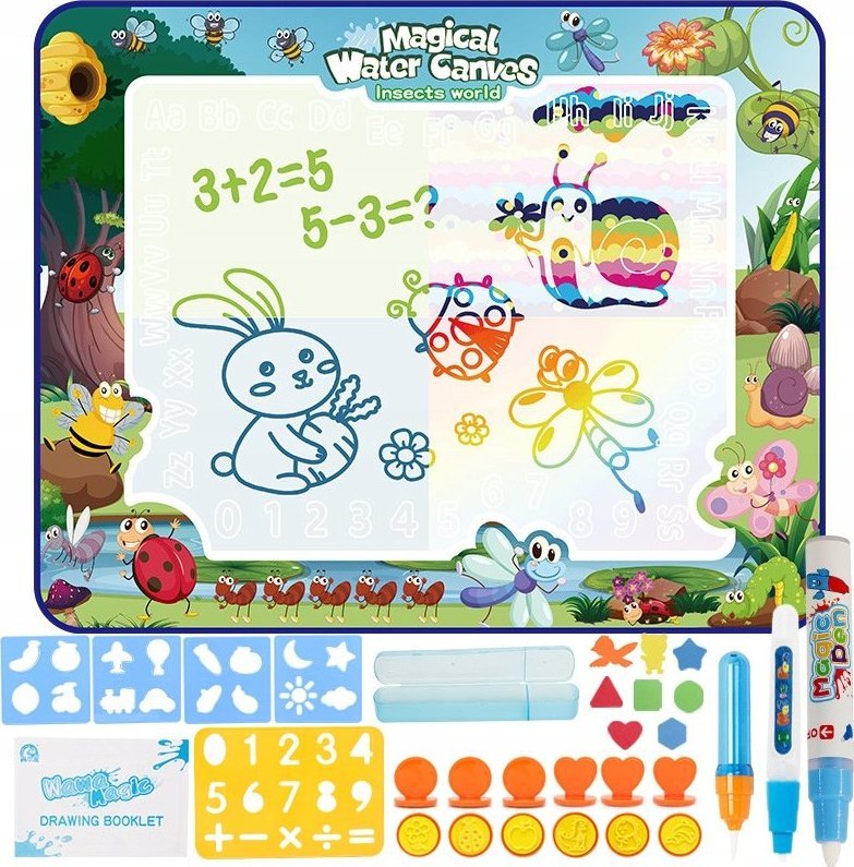 BestHurt MATA WODNA DO MALOWANIA WODA 100x75cm 22 ele XXL