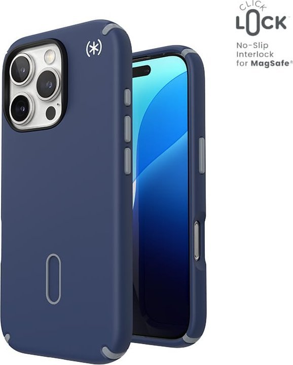 Speck Speck Presidio2 Pro ClickLock & MagSafe - Etui iPhone 16 Pro (Coastal Blue / Dust Grey / White)