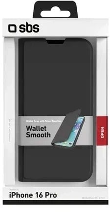 SBS Mobile SBS Wallet Stand iPhone 16 Pro schwarz