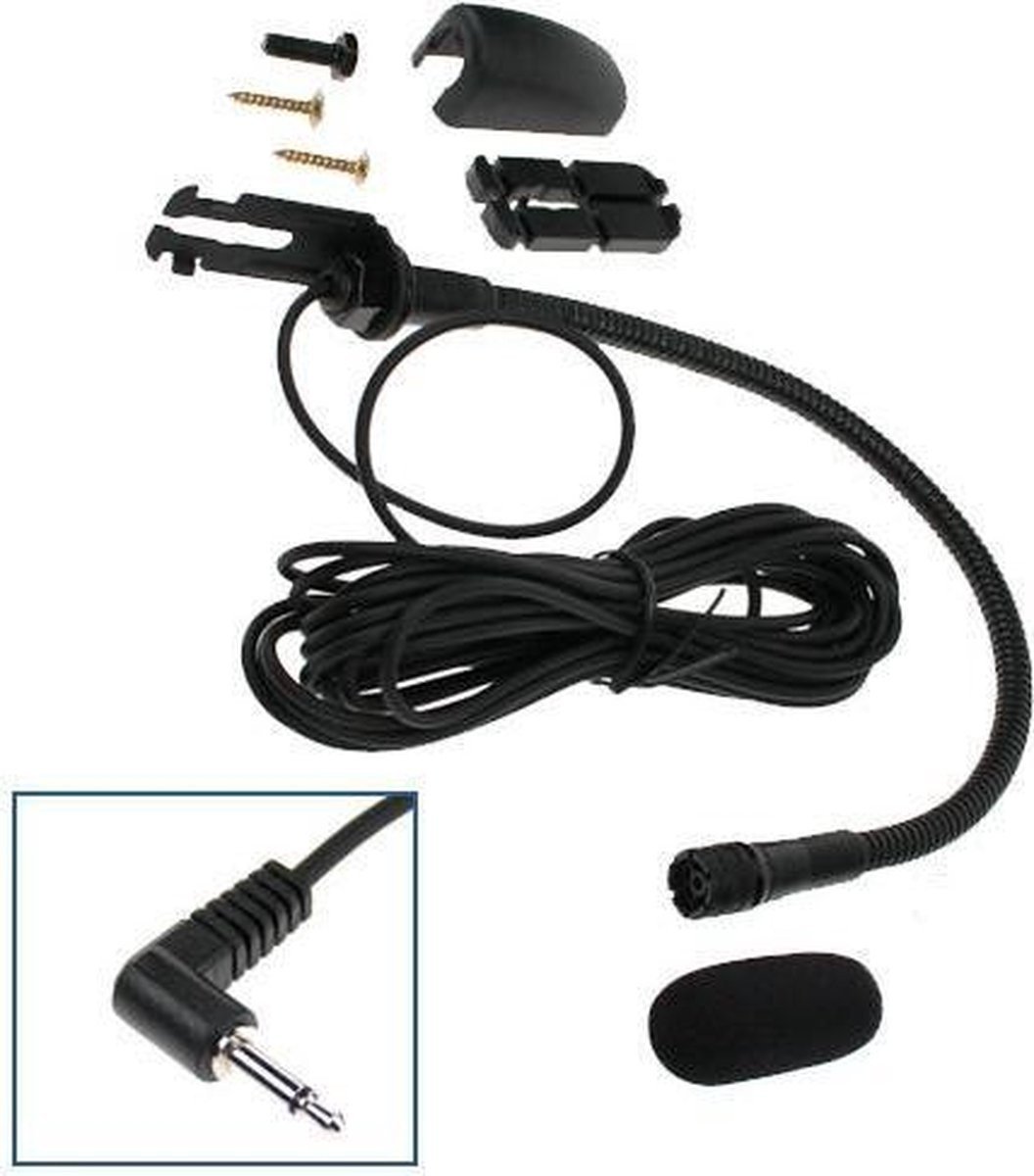 Carcomm CHFM-03 gooseneck microphone 3.5mm plug passive 8mm