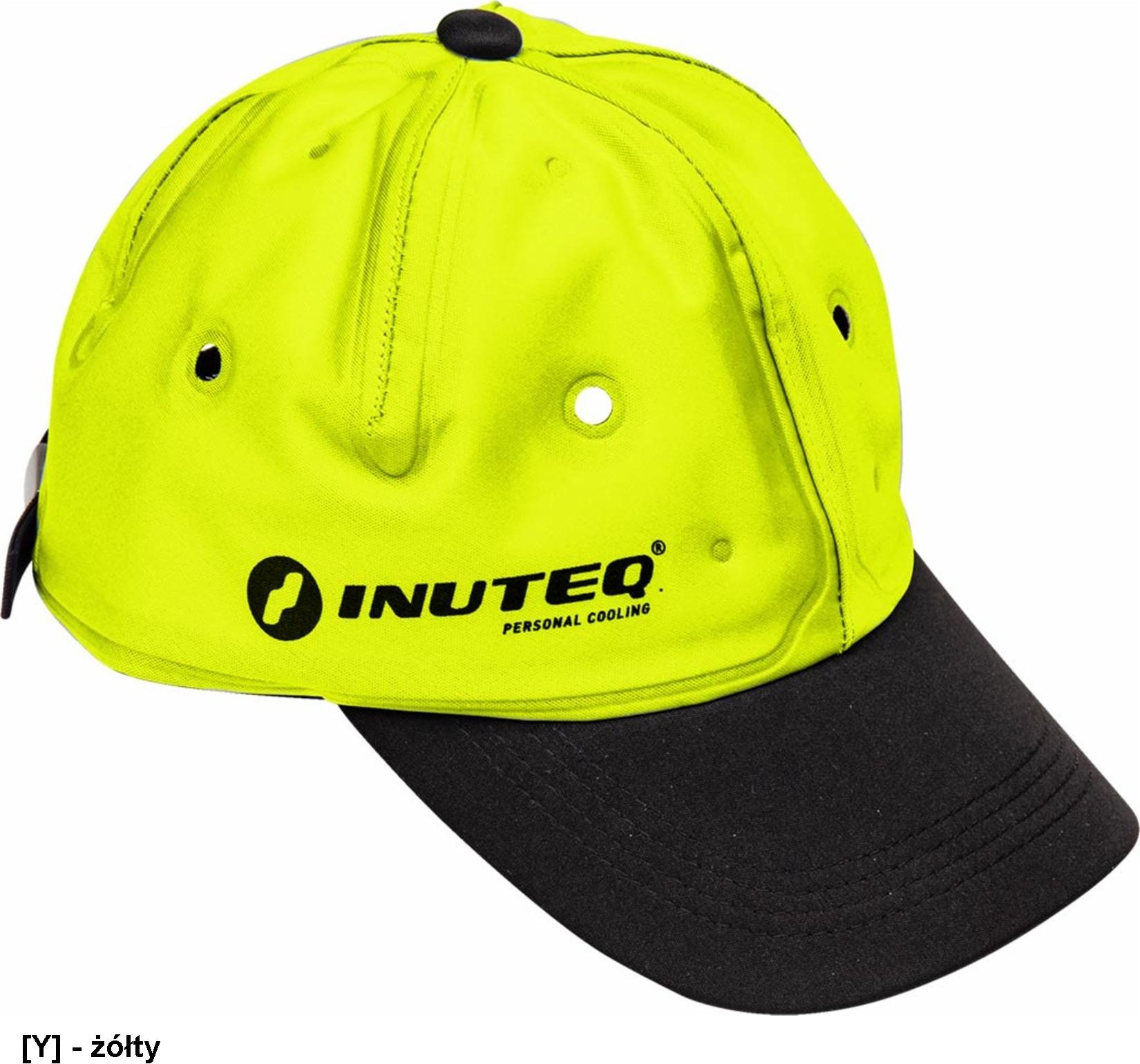 R.E.I.S. I-CAP - Czapka INUTEQ-DRY MICROBAN formuła antybakteryjna wnętrze wyposażone w chłonną poliestrową wkładkę w technologii INUTEQ-DRY - żółty -
