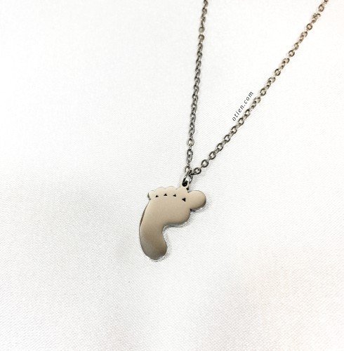 OTIEN Naszyjnik celebrytka damski srebrny Stópka