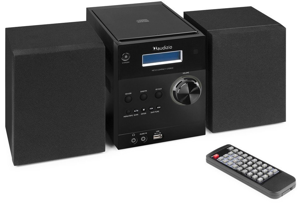 Mikrowieża Metz HiFi Czarny Audizio one size